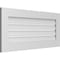 Ekena Millwork Vertical Surface Mount PVC Gable Vent: Functional, w/ 3-1/2"W x 1"P Standard Frame, 40"W x 18"H GVPVE40X1801SF - alternate 4